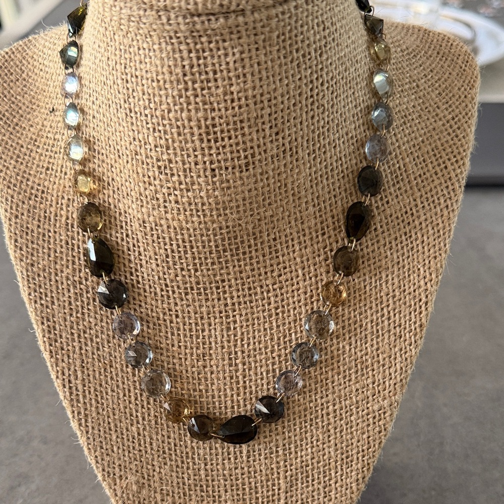 Anthropologie Serafina Crystal Necklace